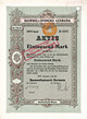 Baumwollspinnerei Germania - Aktie von 1914