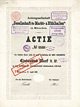 AG Gesellschaft fuer Markt- und Kuehlhallen - Aktie von 1899
