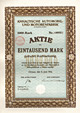 Anhaltische Automobil- und Motorenfabrik AG - Aktie von 1912