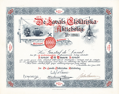 De Lavals Elektriska Aktiebolag 1899