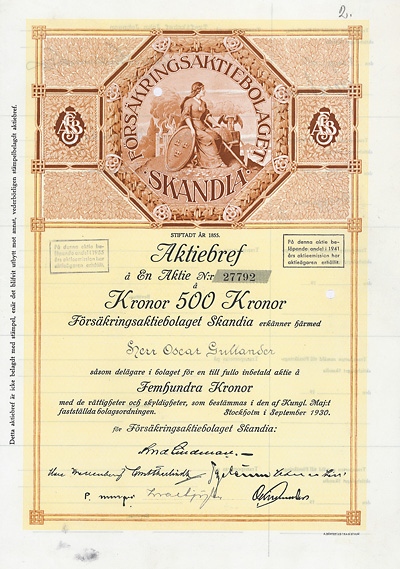 Försäkringsaktiebolaget SKANDIA 1930