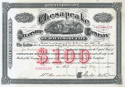 Chesapeake Steamship Company, Baltimore