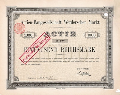 Actien-Baugesellschaft Werderscher Markt 1886