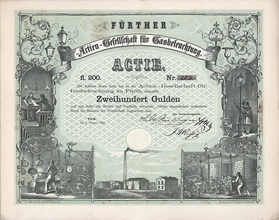 Actien-Gesellschaft für Gasbeleuchtung zu Fürth 1858