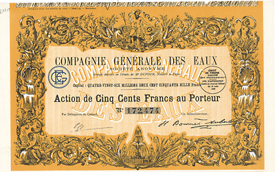 Compagnie Générale des Eaux S.A., Paris