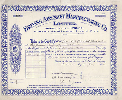 British Aircraft Manufacturing, 1935