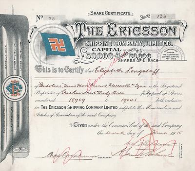 Ericsson Shipping Company, 1915
