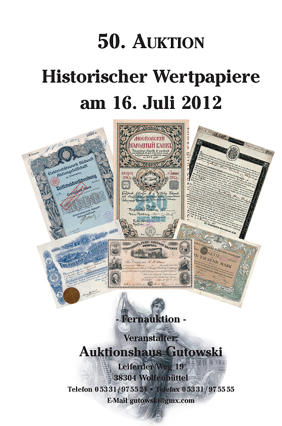 Historic Stocks and Bonds 46 Gutowski Auction