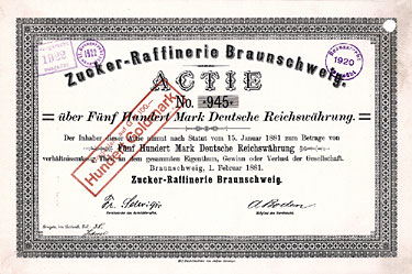 Zucker-Raffinerie Braunschweig