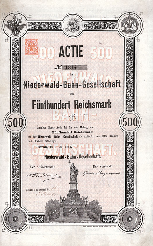 Niederwald-Bahn-Gesellschaft 1884