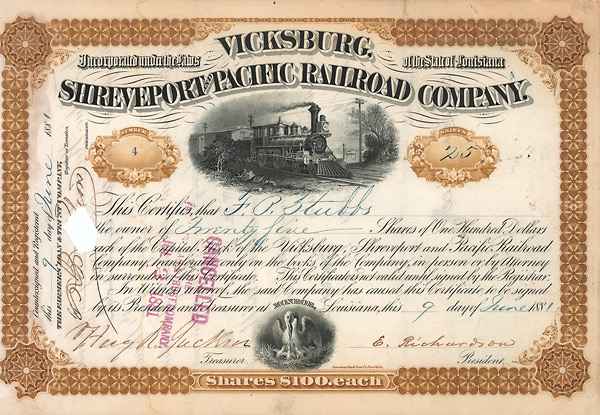 Vicksburg, Shreveport and Pacific Railroad Company