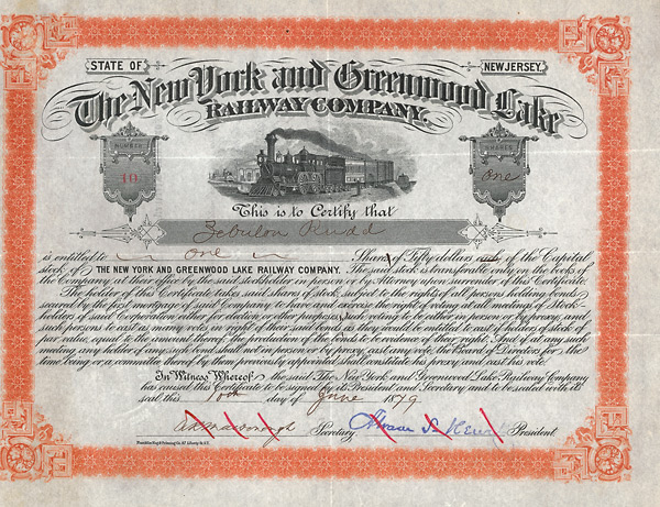 New York and Greenwood Lake Railway Company