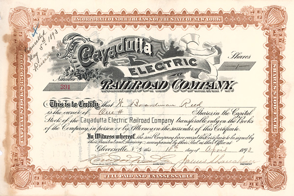 Cayadutta Electric Railroad Company