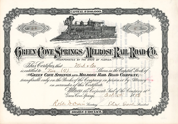 Green Cove Springs and Melrose Railroad Company