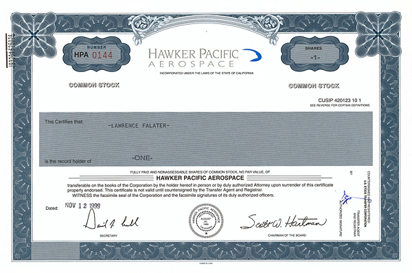 Hawker Pacific Aerospace 