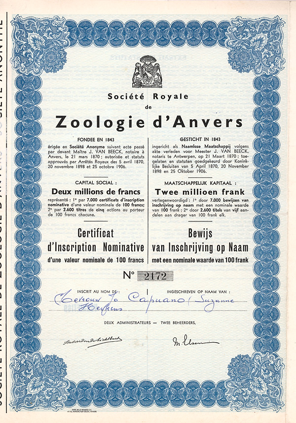 Société Royale de Zoologie d’Anvers