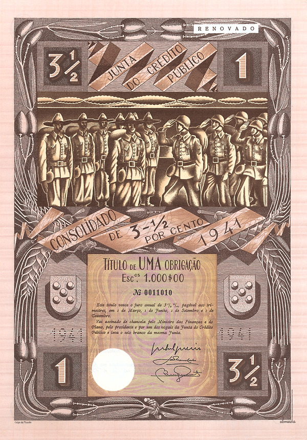 Portugiesicher Staat - Junta do Crédito Público (1941) - 1942