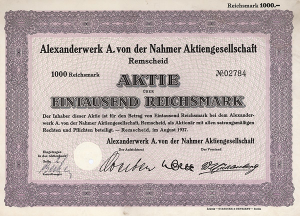 Alexanderwerk A. von der Nahmer