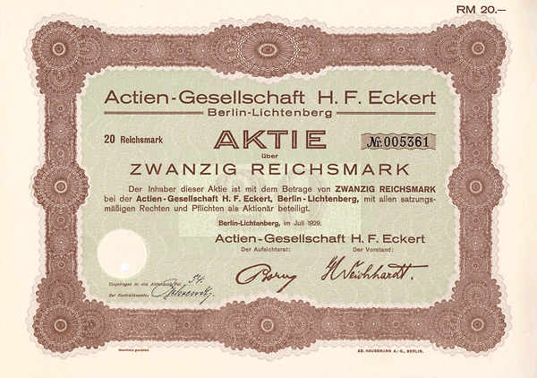 AG H. F. Eckert