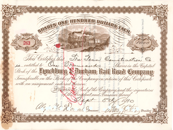 Lynchburg and Durham Railroad Company