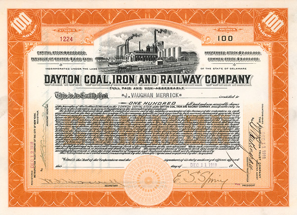 Dayton Coal, Iron & Railway Company