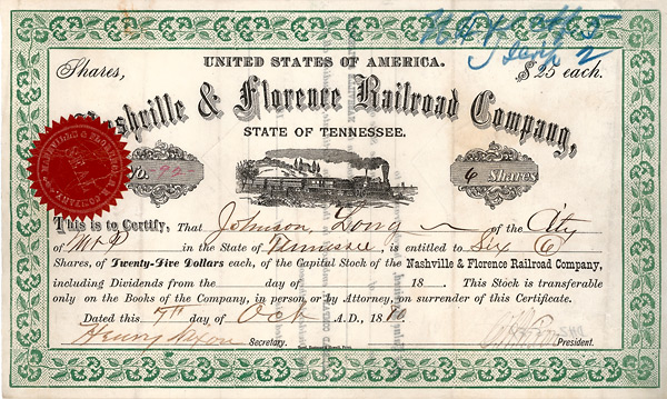 Nashville and Florence Railroad Company