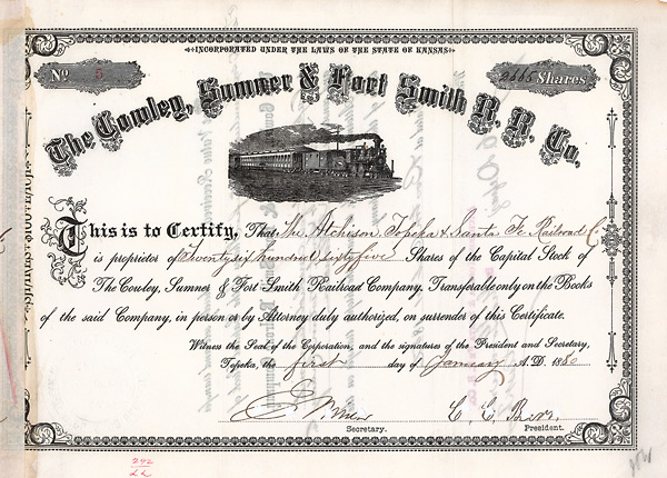 Cowley, Sumner & Fort Smith Railroad