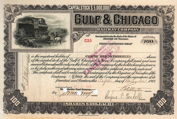 Gulf and Chicago Railway Company