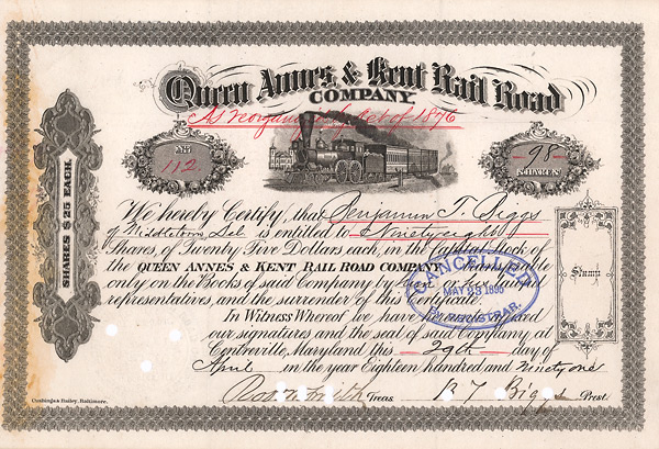 Queen Annes and Kent Railroad Company