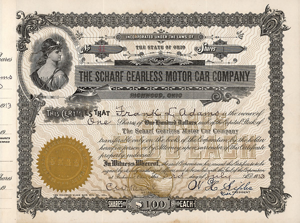 Scharf Gearless Motor Car Company