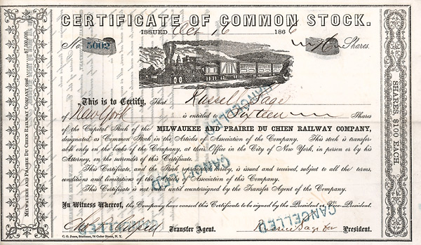 Milwaukee and Prairie du Chien Railway Company