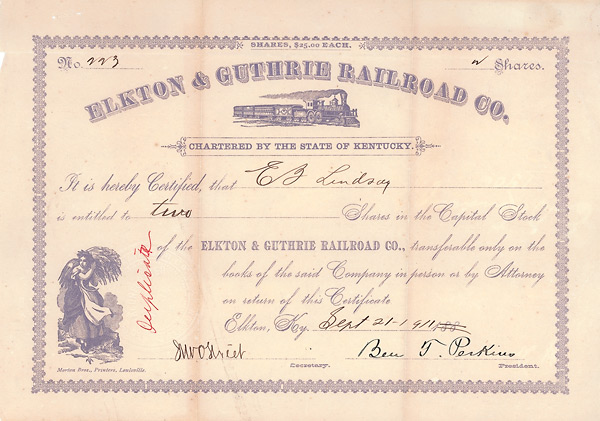 Elkton and Guthrie Railroad Company