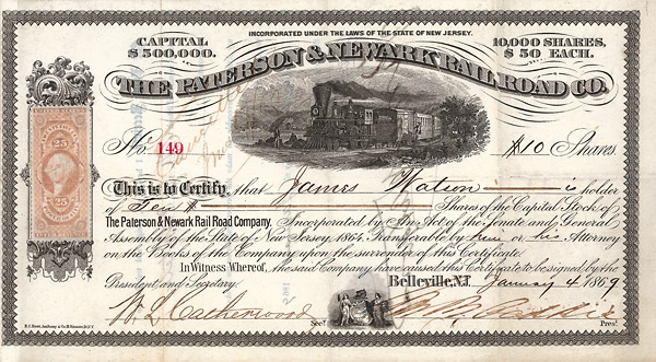 Paterson and Newark Railroad Company