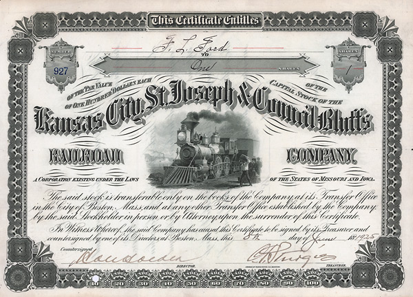 Kansas City, St. Joseph and Council Bluffs Railroad Company