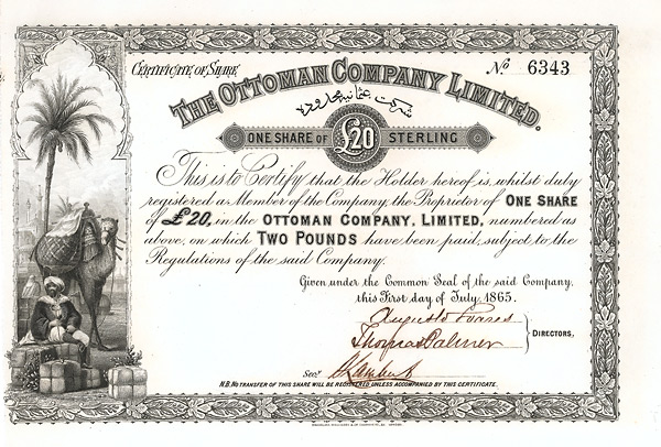 Ottoman Company, 1865