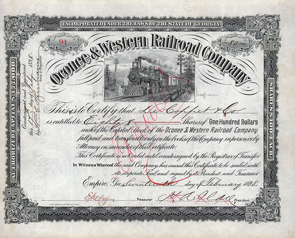 Oconee and Western Railroad Company
